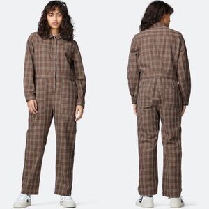 Brixton Plaid Coveralls Jumpsuit